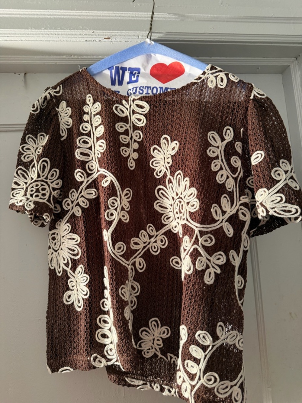 Brand new beautiful netted blouse